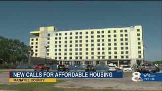 Manatee County residents call for more affordable housing.