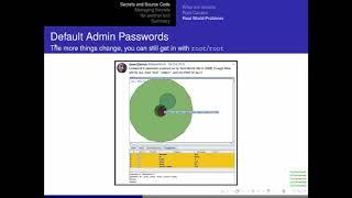 ToorCon XX — AVOIDING DEFAULT PASSWORDS & SECRETS BREACHES USING OPEN SOURCE - Carpenter & Dittrich