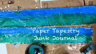 Paper Tapestry Junk Journal - Preparing The Background Paper / Using Free And Low-Cost Supplies