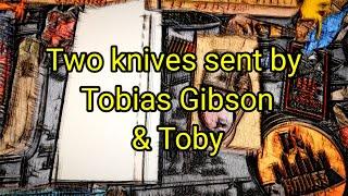 (539) Two knives sent by Tobias Gibson & Toby