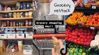 Satisfying Food grocery shopping & restock and organizing/TikTok compilation # 20