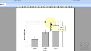 Creating and analysing a simple bar graph in SigmaPlot 13