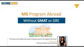 Applying to MS without GRE/GMAT, not a DREAM anymore