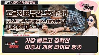 [미국개장]  9월 마지막 거래일..고용지표 주간 `호재될까`/ 보잉,니오,스텔란티스,GM,포드,  코스트코  등 이유여신 미국 개장 라이브 (240930)