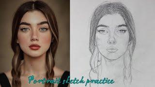 How to draw a portrait using Loomis method |PORTRAIT DRAWING |