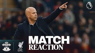 Reaction: Saints win, Salah & 'not getting carried away' | Arne Slot