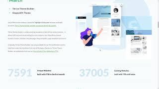 Let's Build: Thrive Themes 2020 Year in Review Page