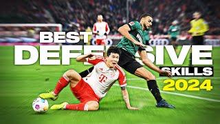 Epic Football Defensive Skills & Tackles 2024 | HD