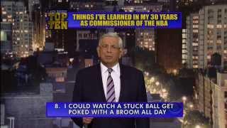 Commissioner David Stern Presents the Top 10 on The Late Show with David Letterman