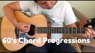 4 Popular 1960's Guitar Riffs/Chord Progressions!