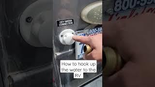 How to hook up the water in your RV at the campsite
