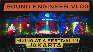 Sound Engineer Vlog // Flying To Jakarta For A Festival Show With THE ROSE