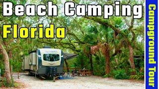 Anastasia State Park Campground Tour, St. Augustine (RV Living Full Time) 4K