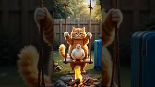 Cat & Chicken Friendship Goes Wrong | AI Cartoon Animation