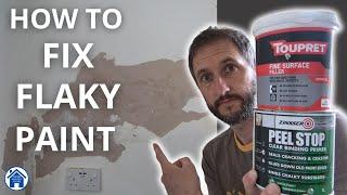 How to FIX FLAKY PAINT. Peeling paint DIY repair. How to use fine surface filler. Flaking paint fix!