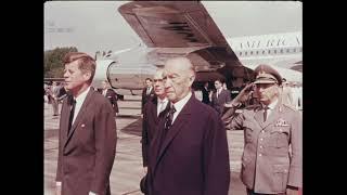 "Star-Spangled Banner" & "Deutschlandlied" - USA and West Germany National Anthem (1963)