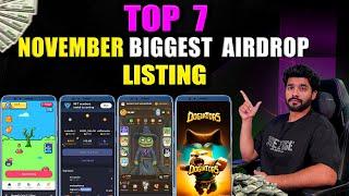 BIGGEST AIRDROPS LISTING IN NOVEMBER || BLUM AIRDROP LISTING || MAJOR AIRDROP LISTING || TOMARKET