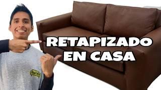 COMO RETAPIZAR TU SILLON VIEJO EN CASA!