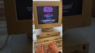 Retro PC ASMR: IBM PS/2 Model 30 #80s #retrocomputing #retrogaming #dos #starwars #asmr