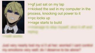 Anon Rages at His Girlfriend & Can't Control His Emotions | 4Chan Greentext Stories