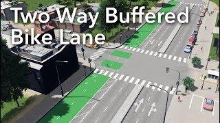 Cities: Skylines - Two Way Buffered Bike Lane Build - 2017 Tutorial