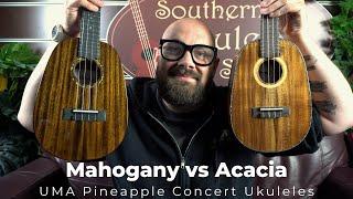 UMA Pineapple Ukuleles - MAHOGANY vs ACACIA Comparison