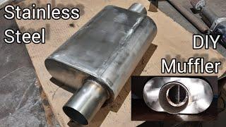 Homemade 3 Inch Exhaust Muffler | Stainless Steel