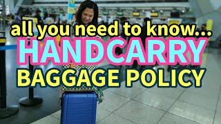 Airlines Handcarry Baggage Policy #planttorneyg