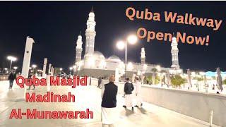 Quba Walkway Hidden Gems Revealed | Open Now | Isha Adhan #masjidquba  #madinah #travel