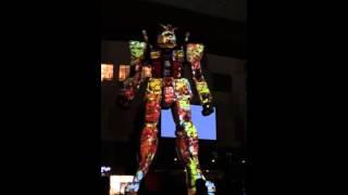 Gundam projection mapping (mid show)