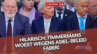 Hilarisch: Timmermans heeft GEEN ZIN in een nieuw kabinet met Wilders & Faber!