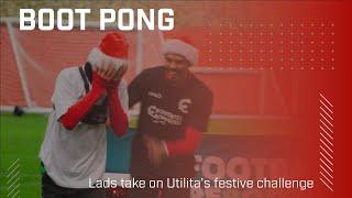 Red And White Christmas | Lads Take On Utilita's Boot Pong Challenge