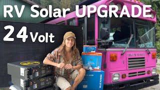 Easy RV SOLAR Upgrade - 24 volt EG4 Lithium Batteries and Victron System