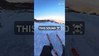  This sound always scares me ️️️ Ice on slope  #ski #insta360 #kaprun