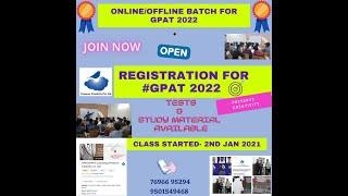 Target GPAT 2022  Class Started