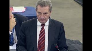 #EPlenary debate 2020 budgetary procedure - opening statement by Commissioner Günther OETTINGER