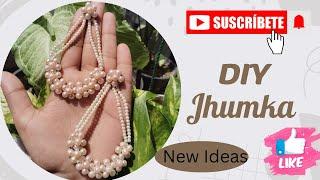 DIY Jhumka/ Beads earrings ideas  #diy #jwellery #viralvideo #kalakarsabiya