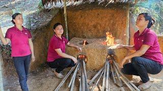 Enjoy life in the middle of the green forest with a perfect bamboo kitchen finished in clay