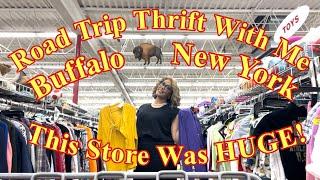 This Thrift Store Was HUGE! | Come Thrift With Me In Buffalo New York | AmVets