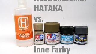 Hataka Lacquer Thinner vs. inne farby