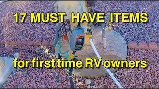 Must have items for the new RV owner