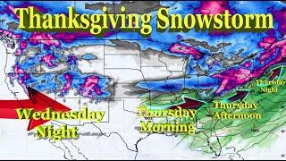 Huge Thanksgiving Snowstorm Will Cause Major Problems!