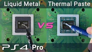 PS4 Pro Liquid Metal vs Thermal Paste