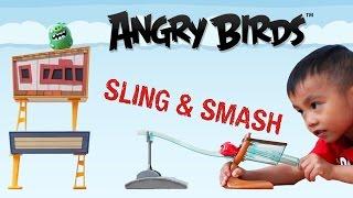 Angry Birds SLING & SMASH TRACK SET  | Unboxing and Review | Lucas & Ryan | LRH & Toyz