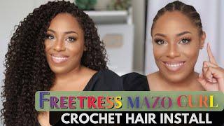 FREETRESS MAZO CURL CROCHET HAIR INSTALL| LIA LAVON