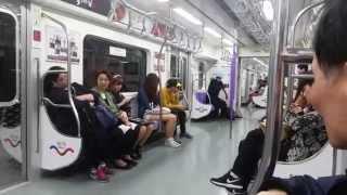 지하철 난동 - 단소 살인마 그리고 단소 빌런의 난 (원본)                                  A korean joker on subway