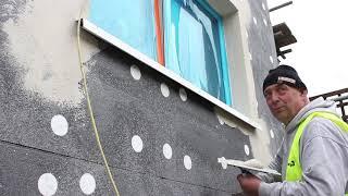 Application and installation of an external wall insulation system