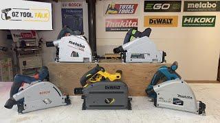 Cordless Plunge Saw Comparison! [2021] || Makita, Dewalt, Festool, Bosch & Metabo track saws]