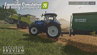 13 minutes of Exclusive new Farming Simulator 25 gameplay (New Crops harvest and Night map Tour)