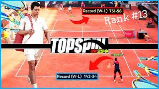 Rank 1000 vs Rank 13 TopSpin 2K25 Player vs Player Gameplay | World Tour | Intense Match